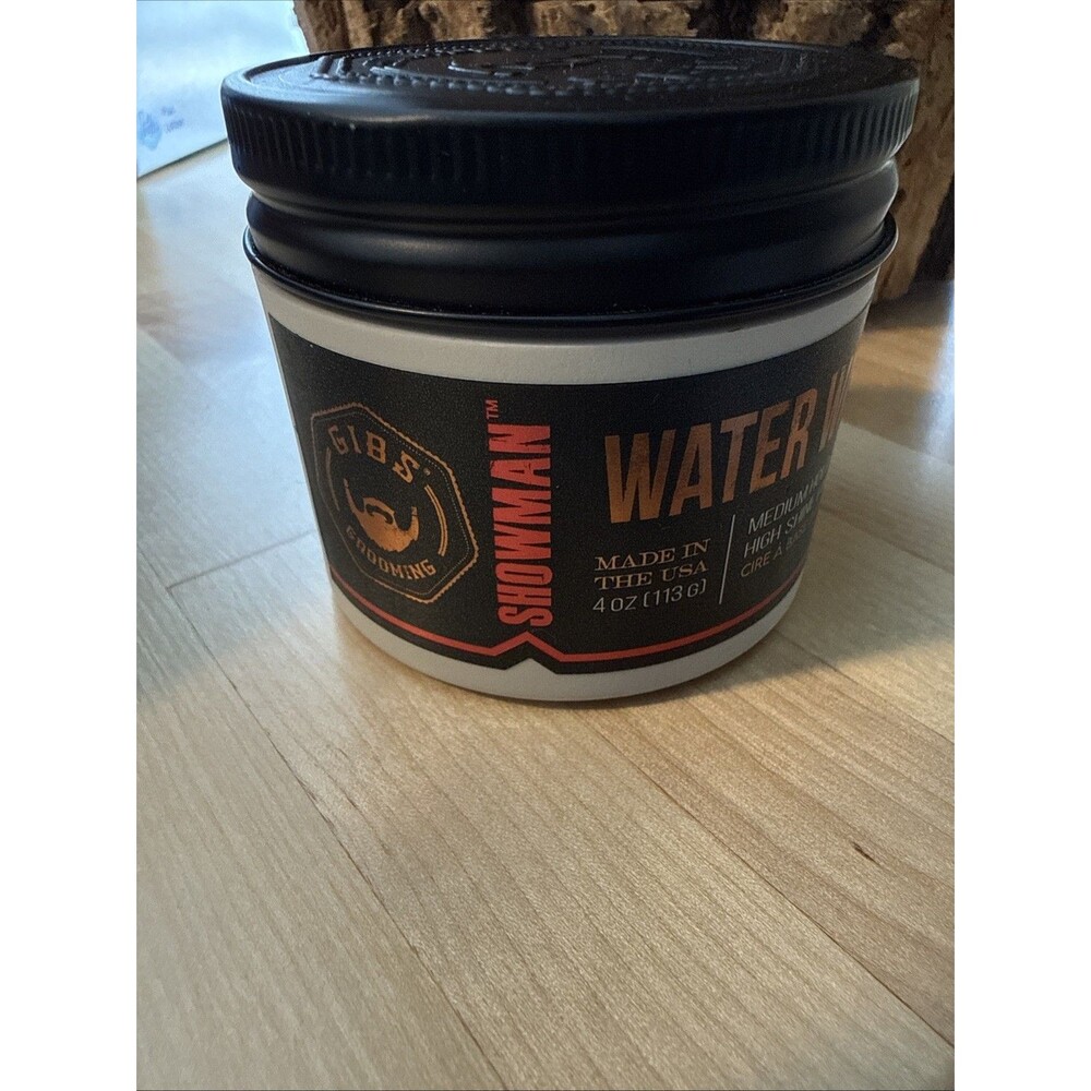 Gibs Grooming Showman Water Wax 4oz New & Authentic